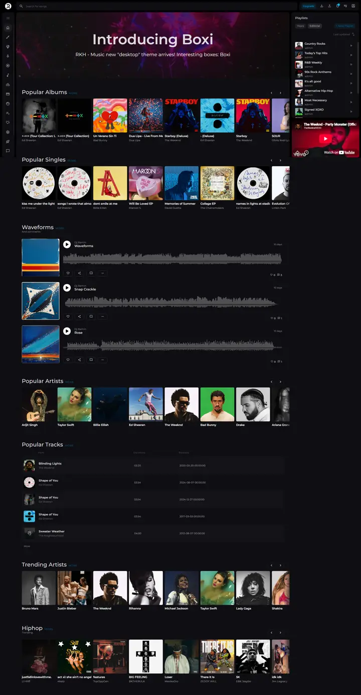 Boxi Theme — live RKHM demo